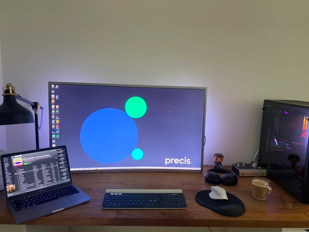 Hemmakontor när jag arbetade på precis digital